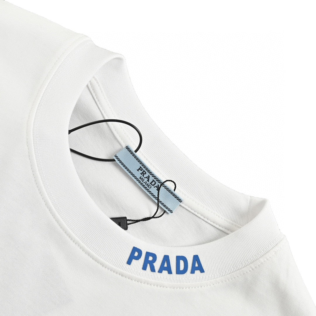 Pra*a milano logo t-shirt (white)