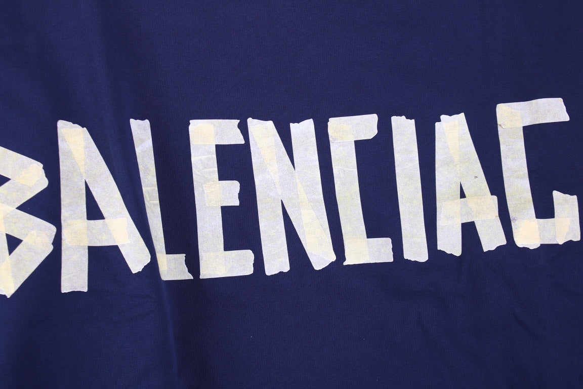 Ba*len*cia*ga navy blue crewneck