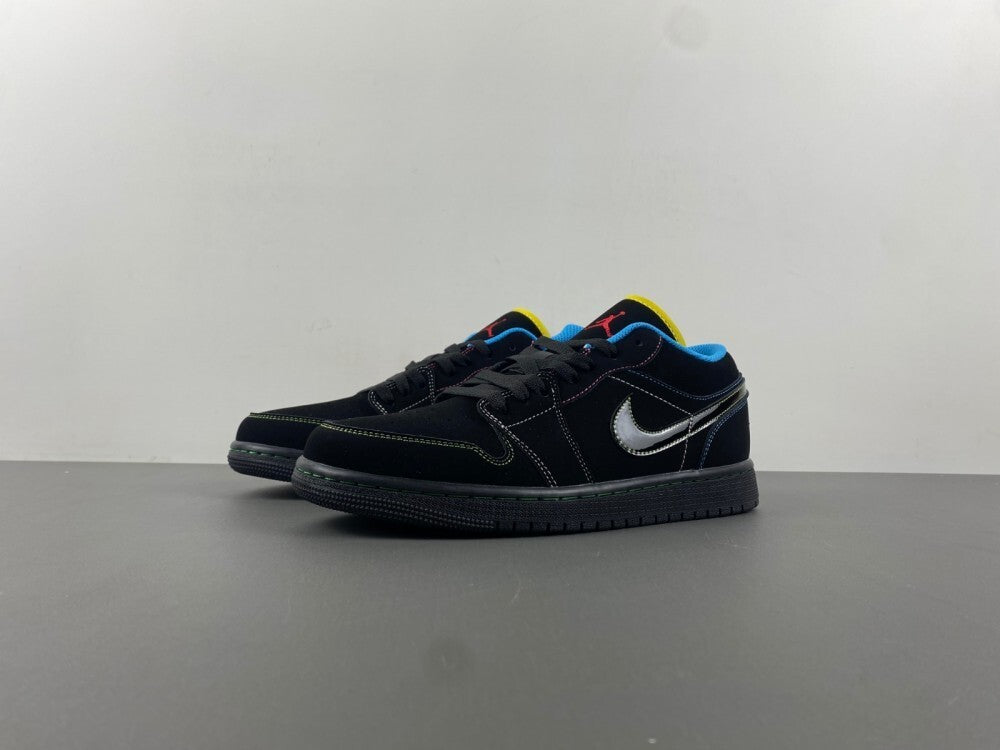 Air Jordan 1 Low "Black Nubuck/Yellow Jade"