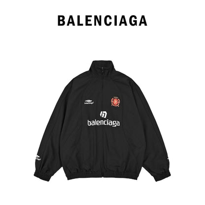 Balenciaga Black Zip-Up Track Jacket