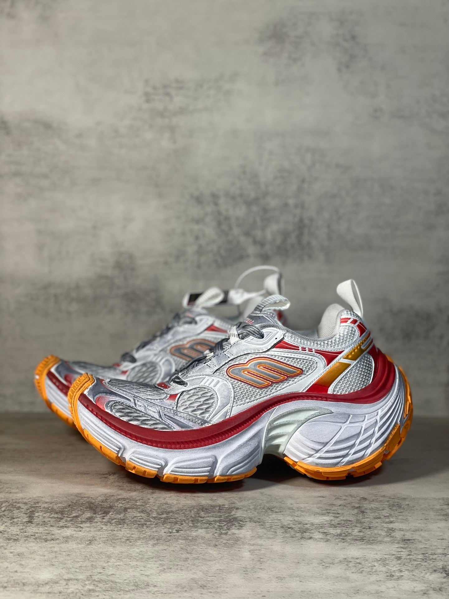 Balenciaga 10XL Sneaker in Tangerine/Red: Hyper-Scale Ignition