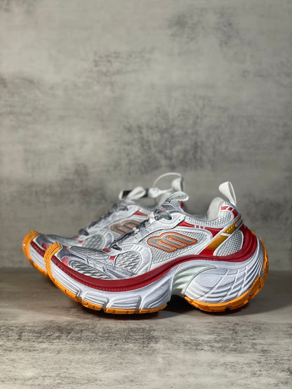 Balenciaga 10XL Sneaker in Tangerine/Red: Hyper-Scale Ignition