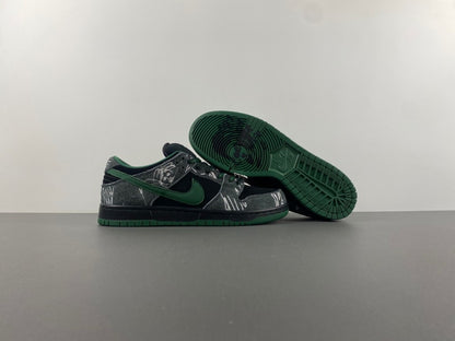 Air Jordan 1 Low "Black/Grey/Green"