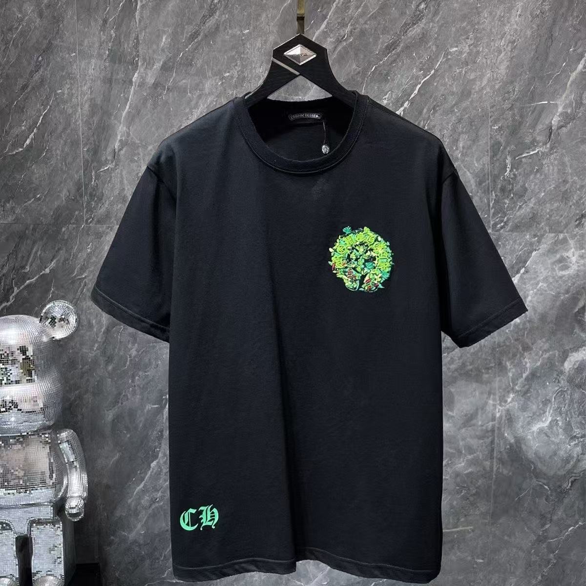 Chrome Hearts Classic Crewneck T-Shirt in Black/Green