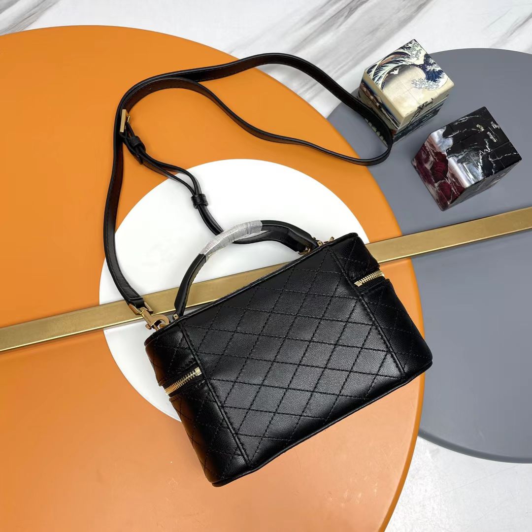 Saint Laurent Black Double-Zip Bag