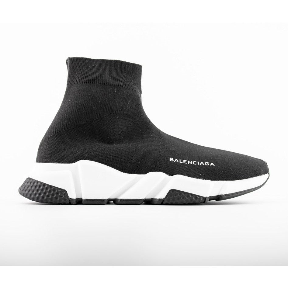 Ba*len*cia*ga speed trainer x black white black