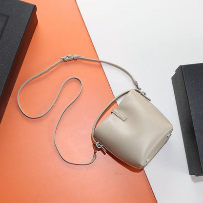 Saint Laurent Grey Lambskin Bag