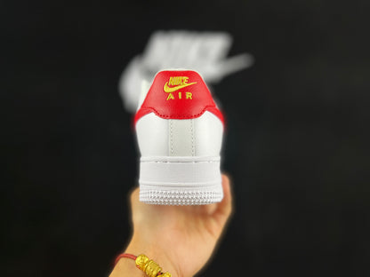 NIKE AIR FORCE 1 "Mini Swoosh White/Red"