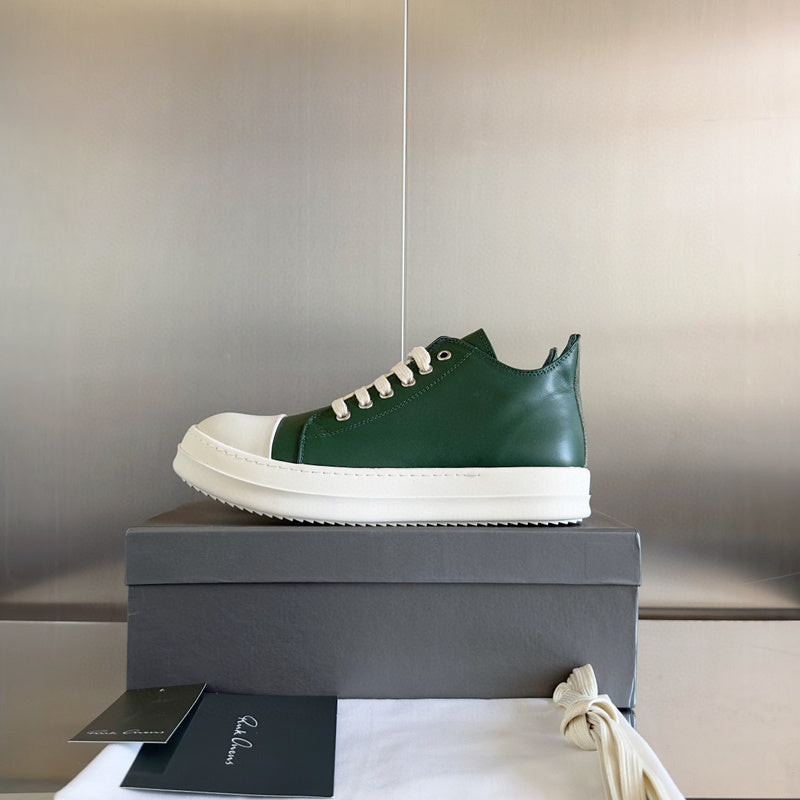 Rick Owens dark green Low-Top Sneakers