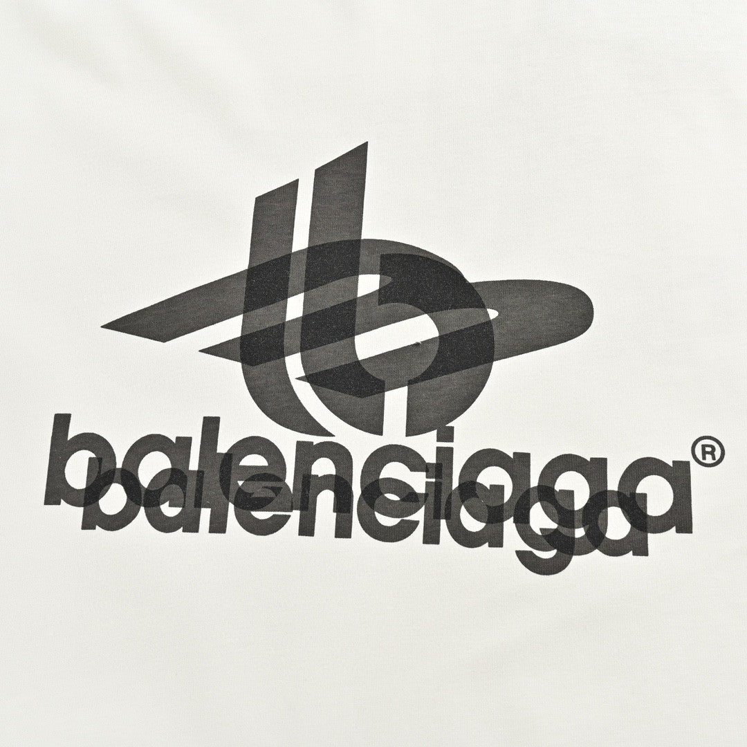 Ba*len*cia*ga t-shirt - overlapping logo