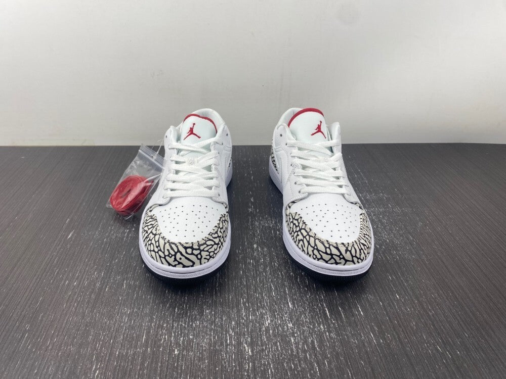 Air Jordan 1 Low “White/Grey Snake”