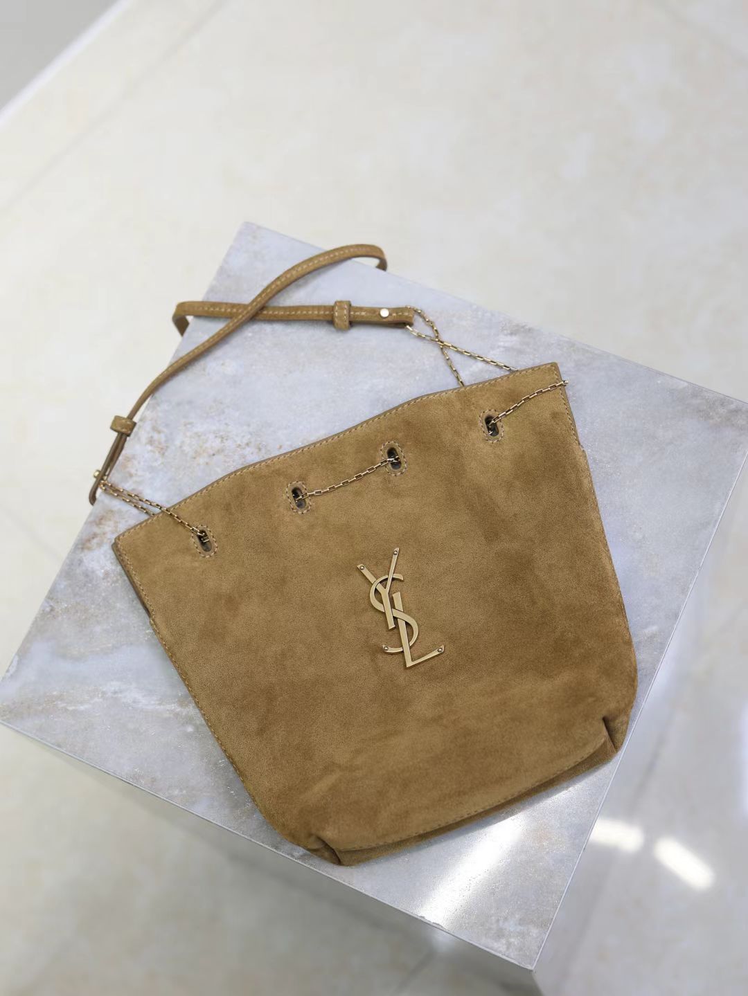 Saint Laurent Pochon Bucket Bag