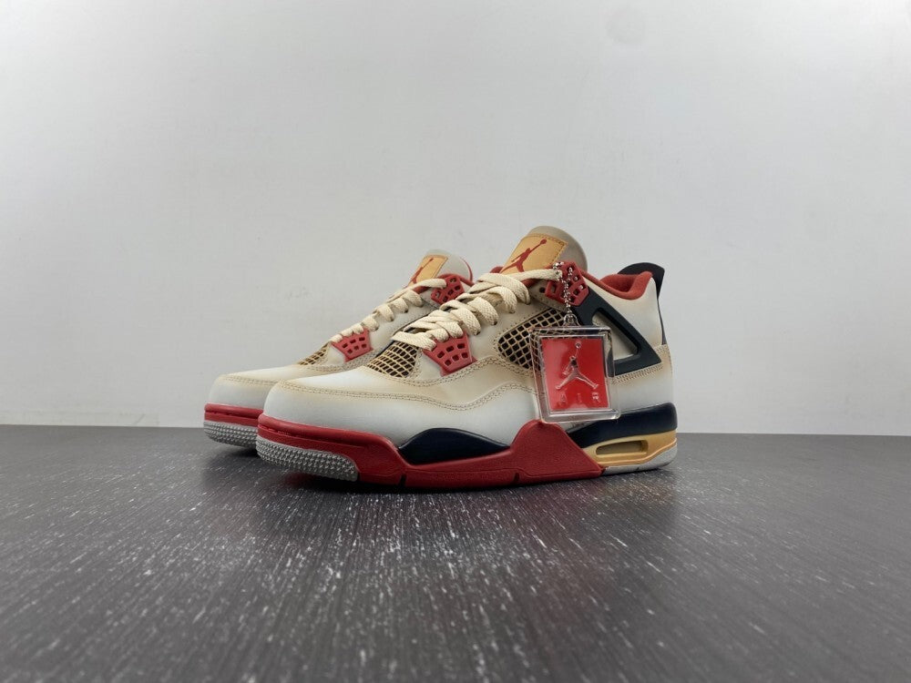 Air Jordan 4 Retro "White, Black, Fire Red"