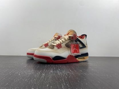 Air Jordan 4 Retro "White, Black, Fire Red"