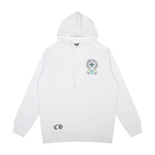 Chrome Hearts Classic Crewneck Sweatshirt in White / Multicolor