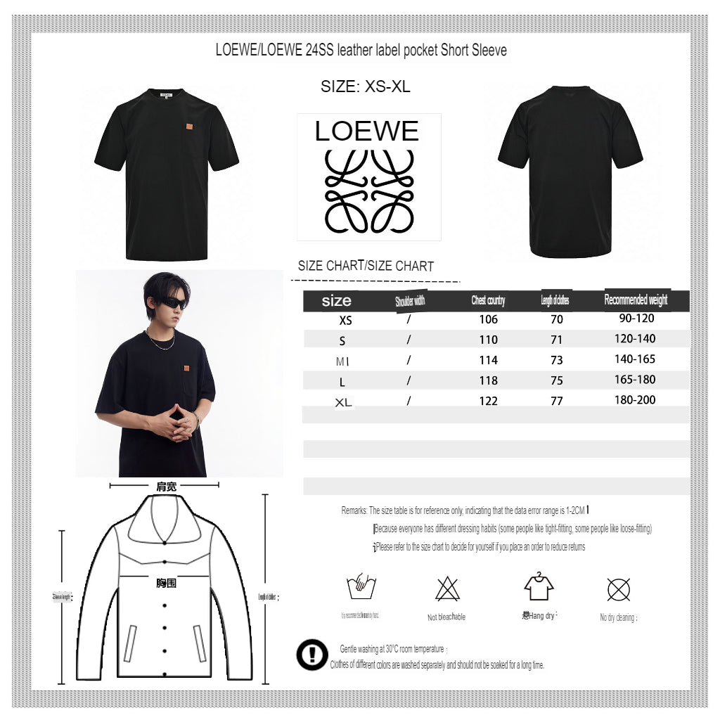 Loewe Pocket Black T-Shirt