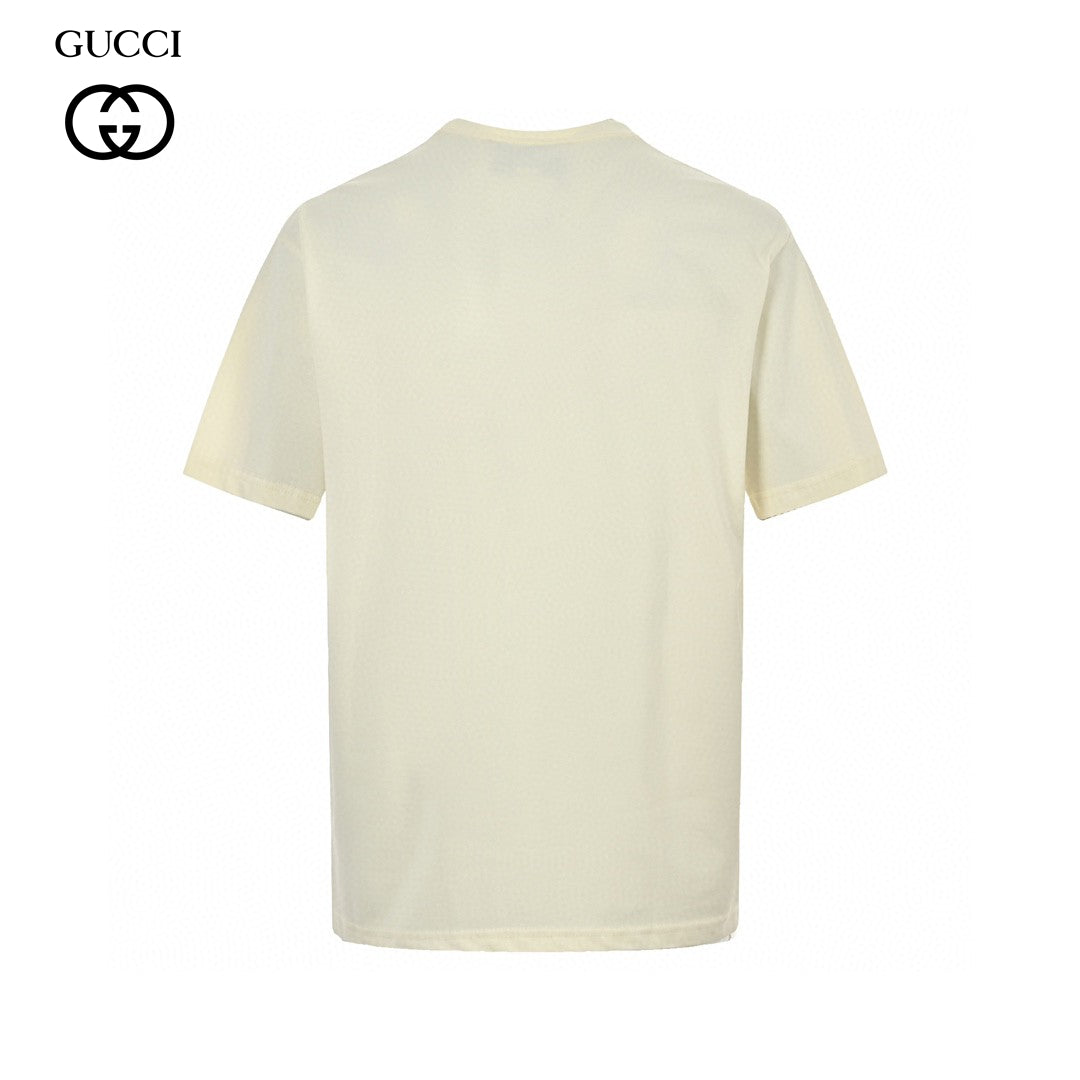 G*u*i graphic cream t-shirt