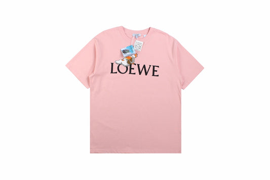 Loewe T-Shirt with Logo and Graphic Design