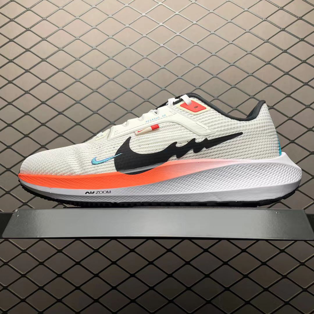 Nike Zoom Pegasus in White/Red/Blue: Tri-Color Velocity