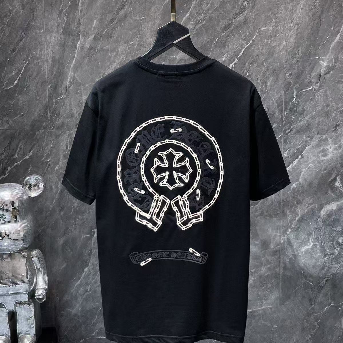 Chrome Hearts Classic Crewneck T-Shirt in Black/White