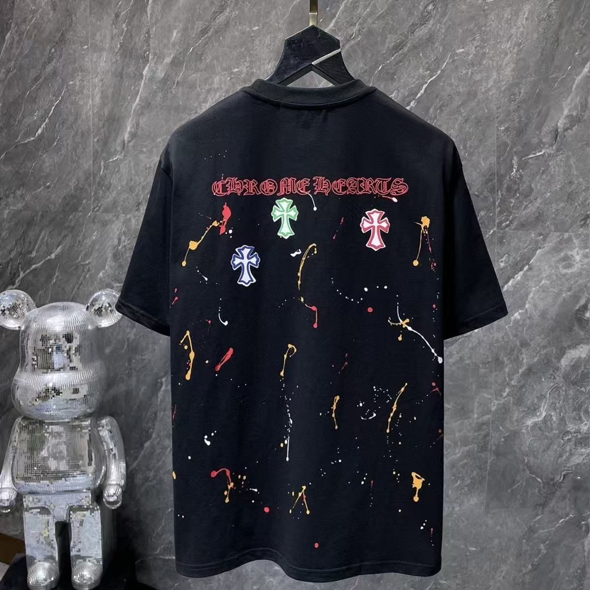 Chrome Hearts Classic Crewneck T-Shirt in Black/Multicolor