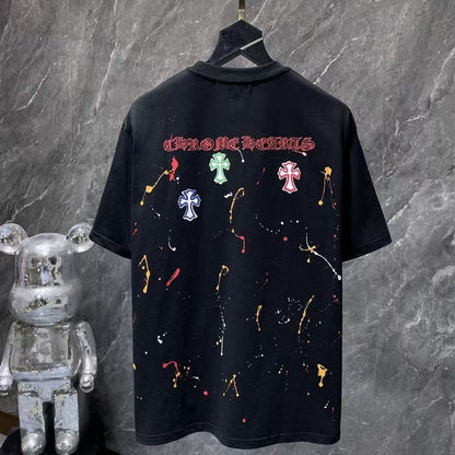 Chrome Hearts Classic Crewneck T-Shirt in Black/Multicolor
