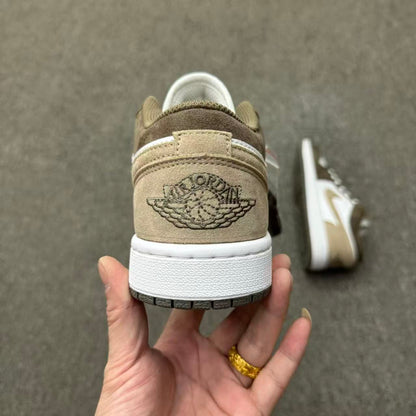 Air Jordan 1 Low “Olive Grey” – Premium Earth-Toned Low-Top