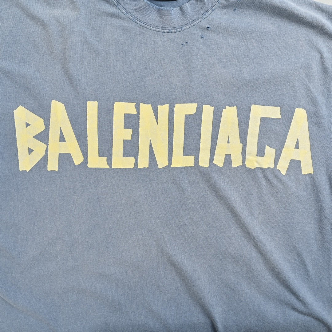 Ba*len*cia*ga vintage logo t-shirt (blue)