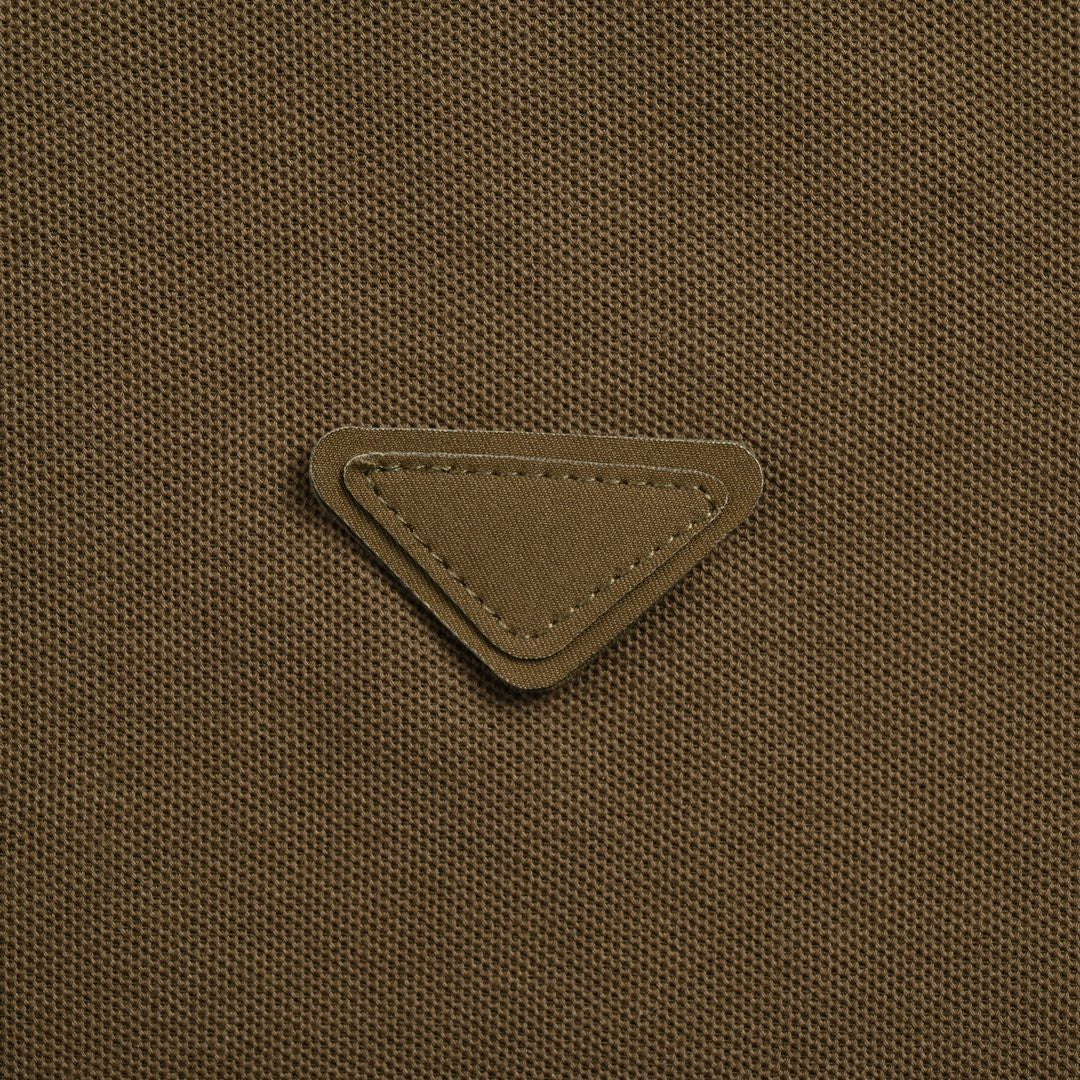 Pra*a classic olive green polo shirt