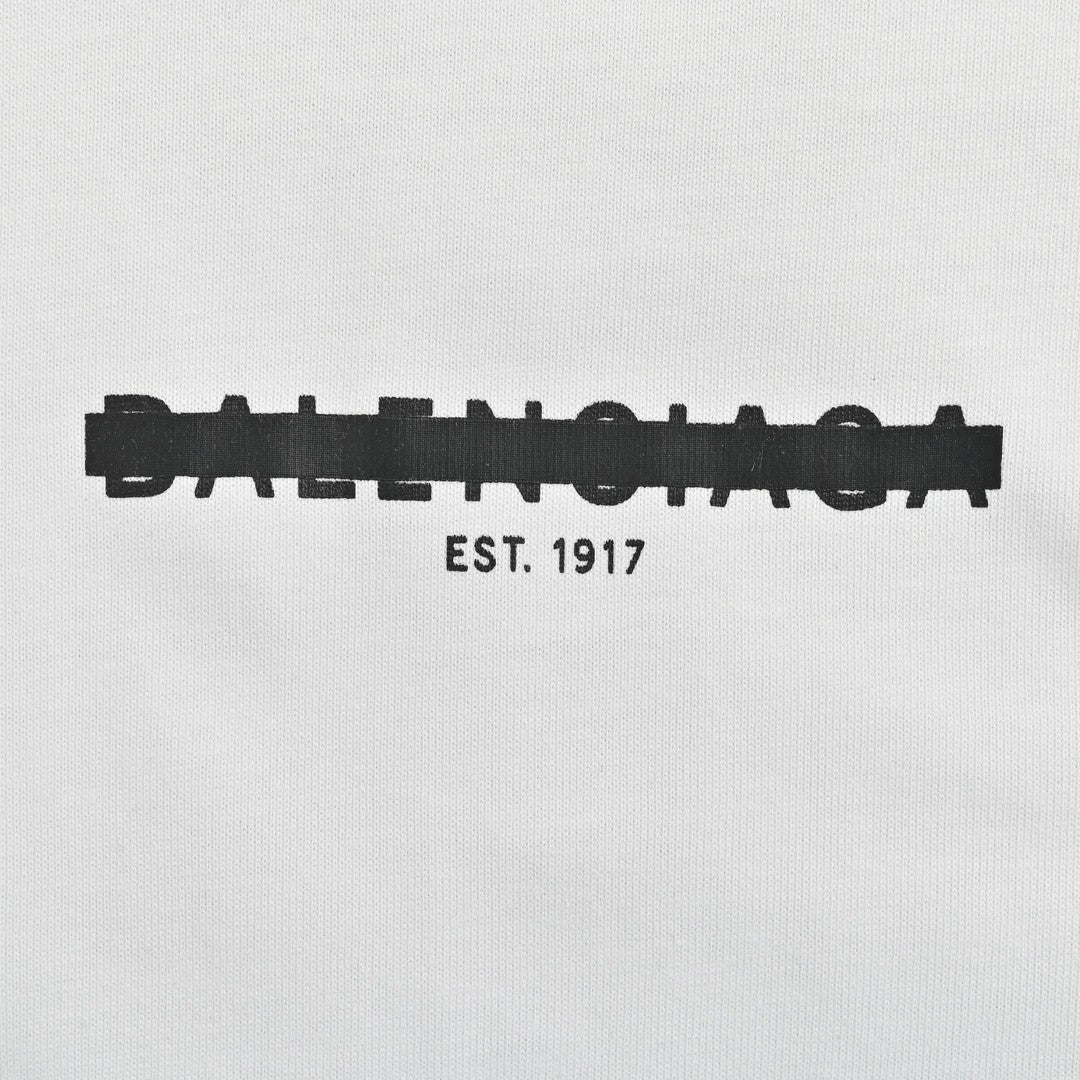 Ba*len*cia*ga distorted logo t-shirt (white)