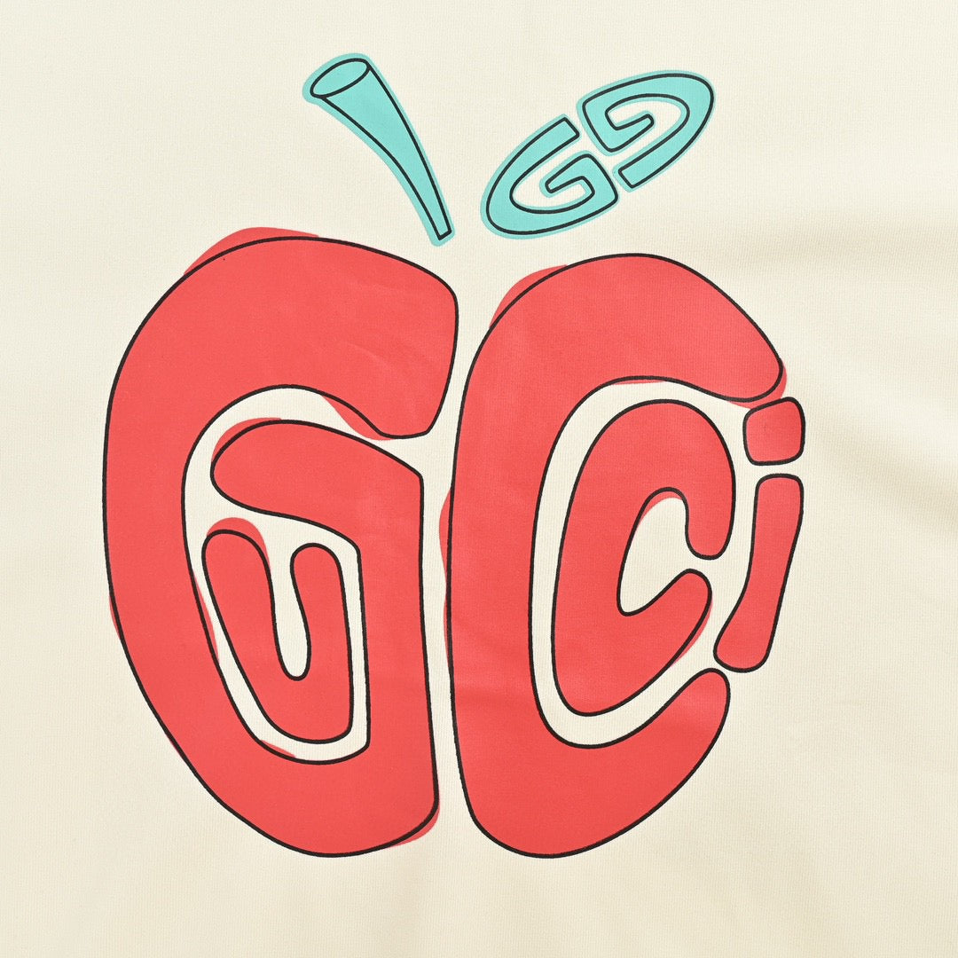 G*u*i apple logo t-shirt (white)