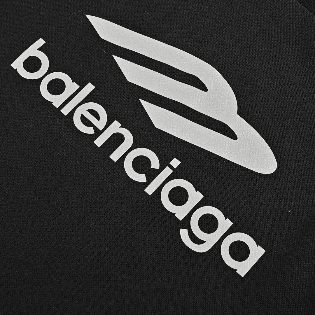 Ba*len*cia*ga long sleeve logo shirt - black