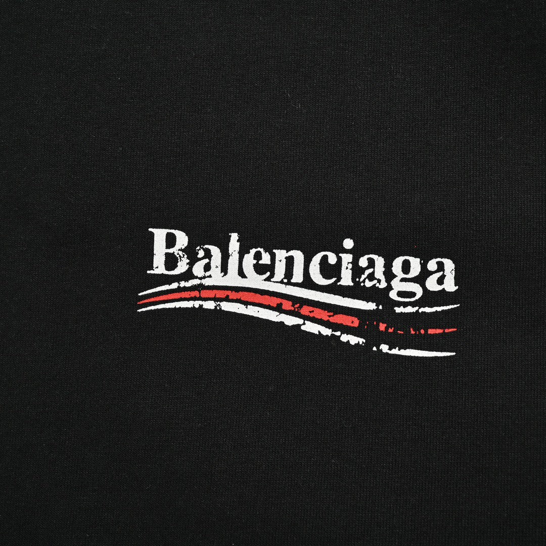 Ba*len*cia*ga political campaign t-shirt (black)