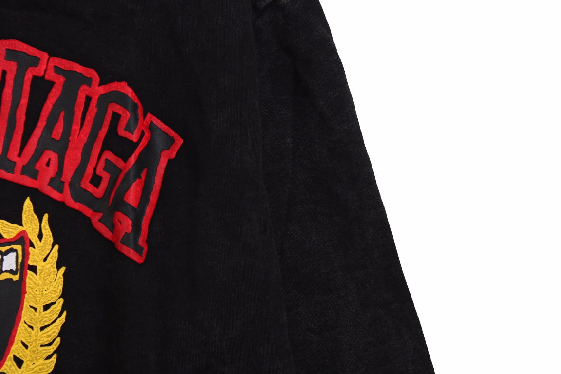 Ba*len*cia*ga black crest hoodie