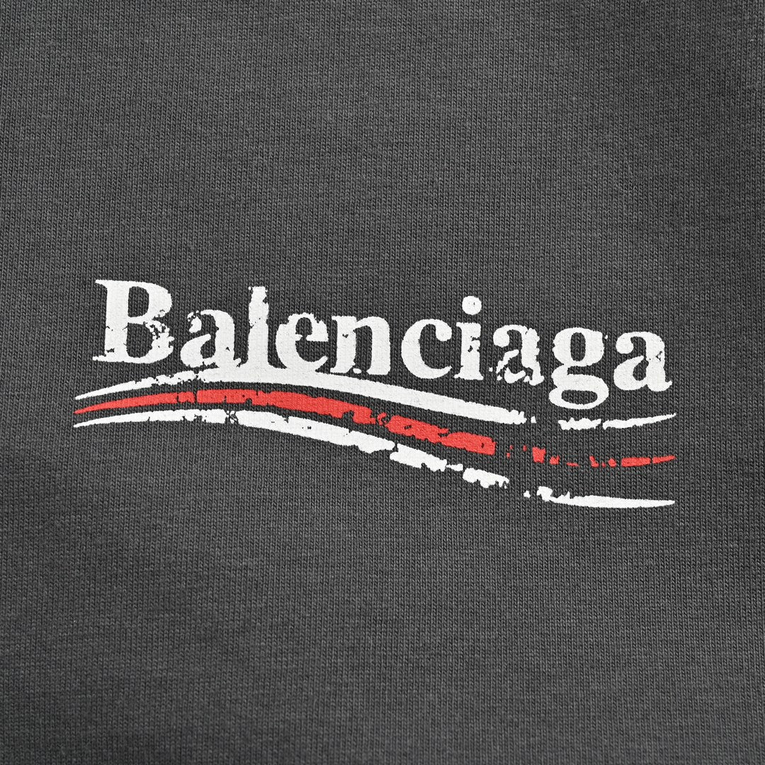 Ba*len*cia*ga political campaign t-shirt (grey)