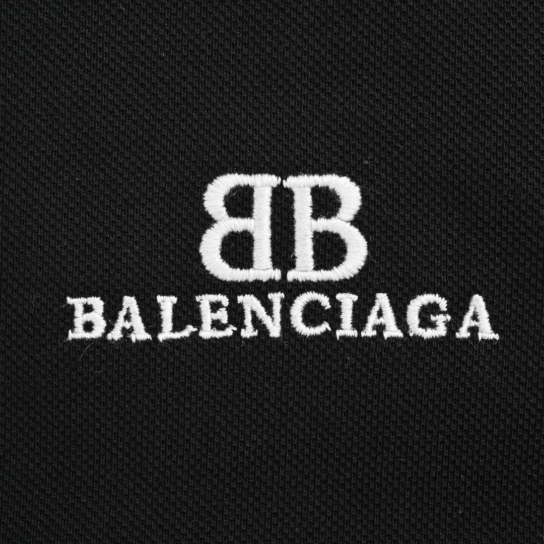 Ba*len*cia*ga classic logo polo shirt (black)