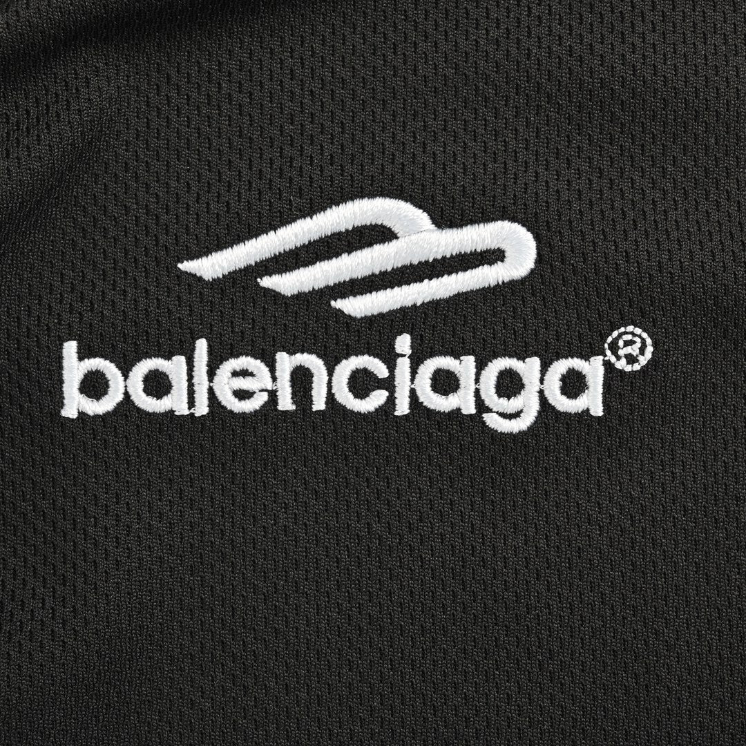 Ba*len*cia*ga soccer logo black t-shirt