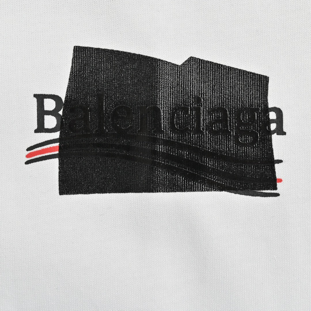 Ba*len*cia*ga political campaign t-shirt (white)