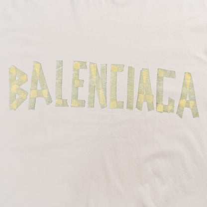 Balenciaga Pastel Logo T-Shirt in Off-White