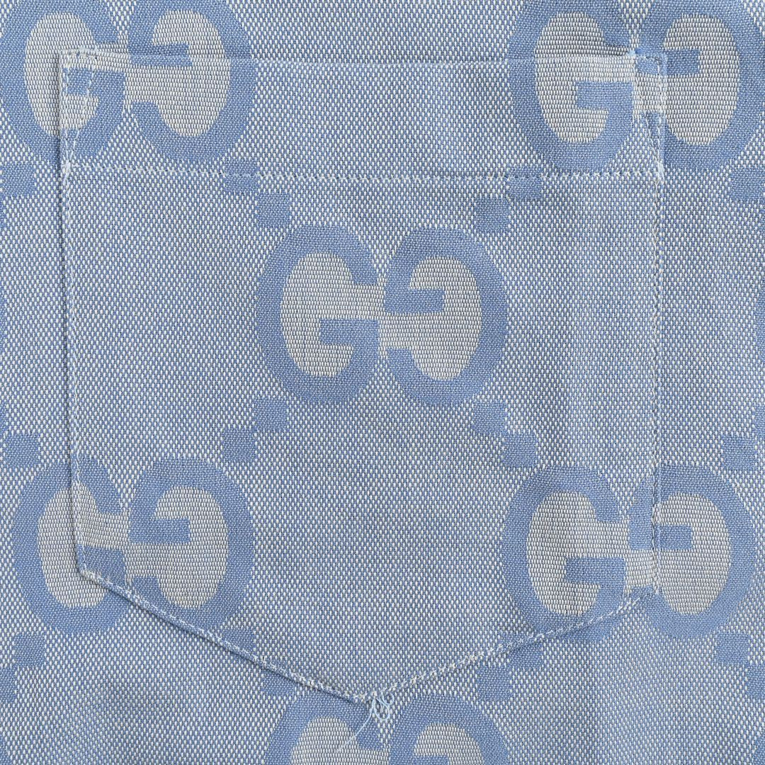 Gucci Allover Logo Denim Shirt