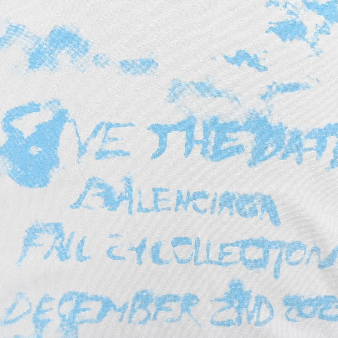 Ba*len*cia*ga save the date white t-shirt