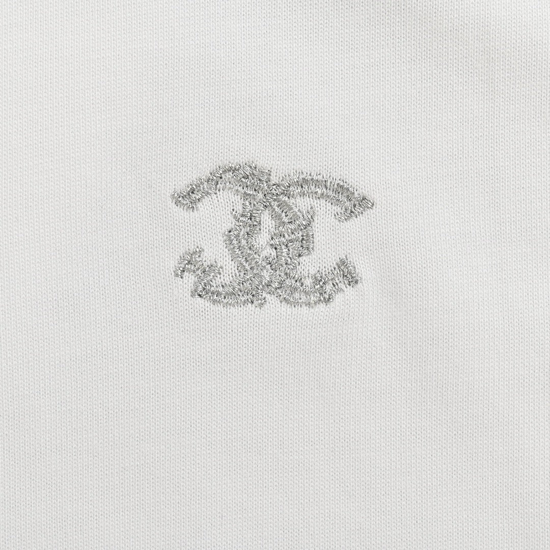 Ch*el classic logo t-shirt in white