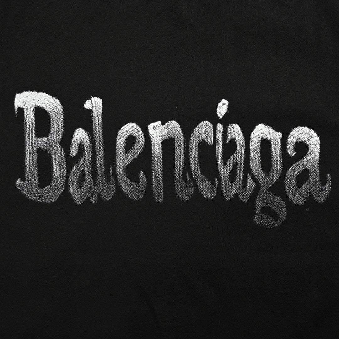 Ba*len*cia*ga gradient logo t-shirt (black)