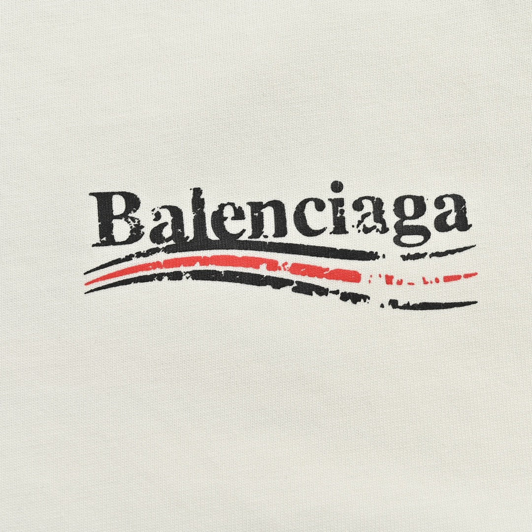 Ba*len*cia*ga political campaign t-shirt (white)