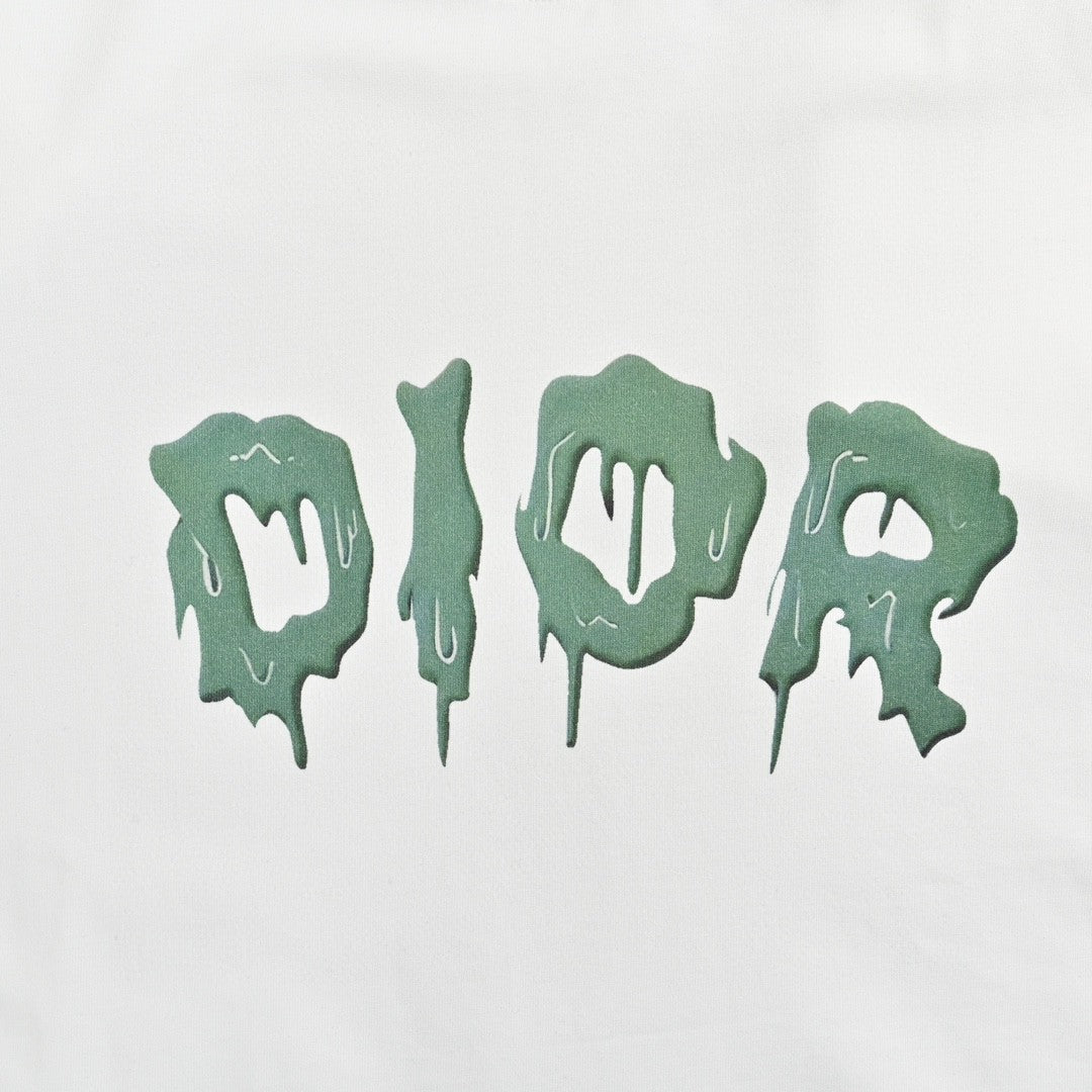 Dior Dripping Logo T-Shirt (White)