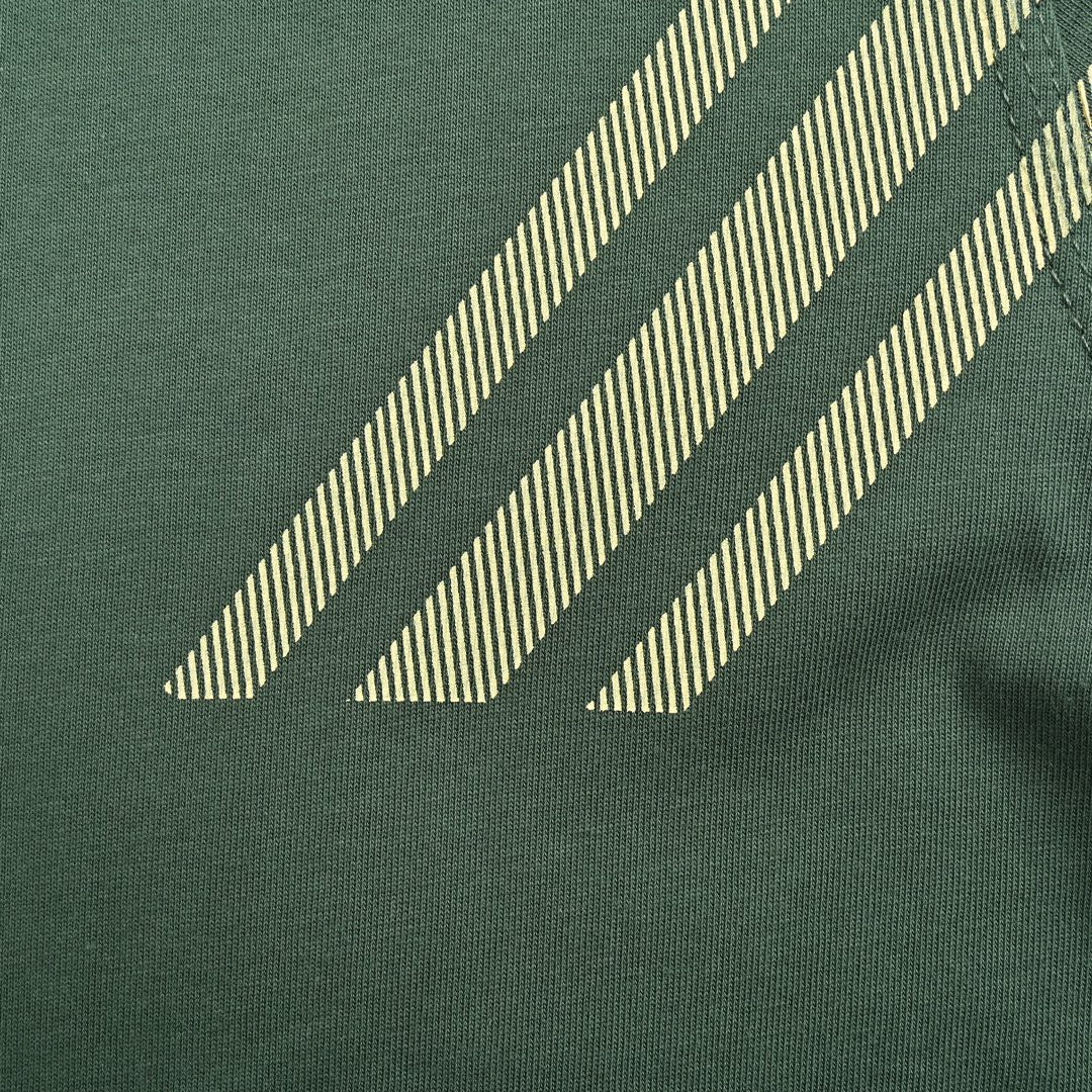 Burberry Green Check Pattern T-Shirt