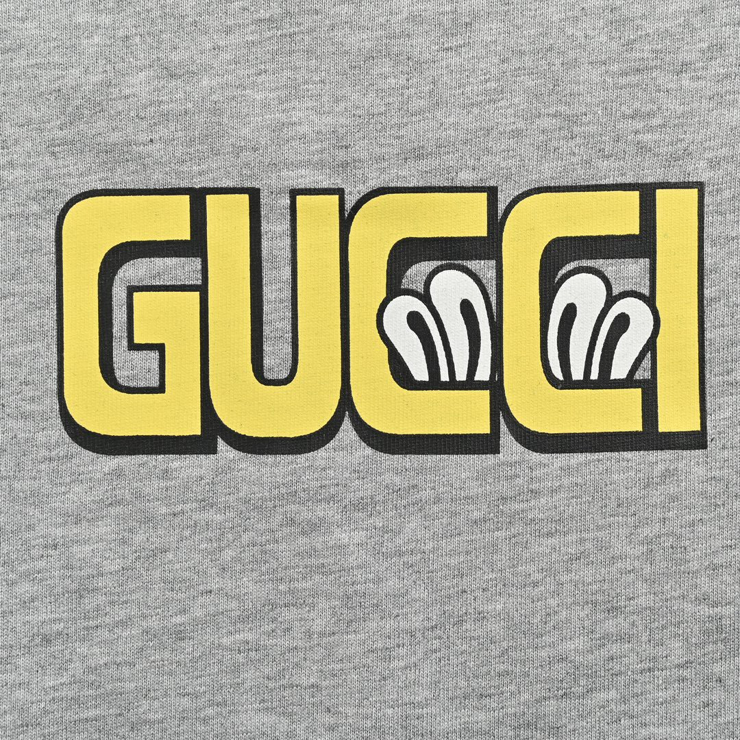 G*u*i cartoon graphic t-shirt (grey)