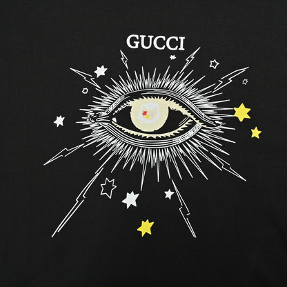 Gucci Mystical Eye Graphic Black T-Shirt Primereps