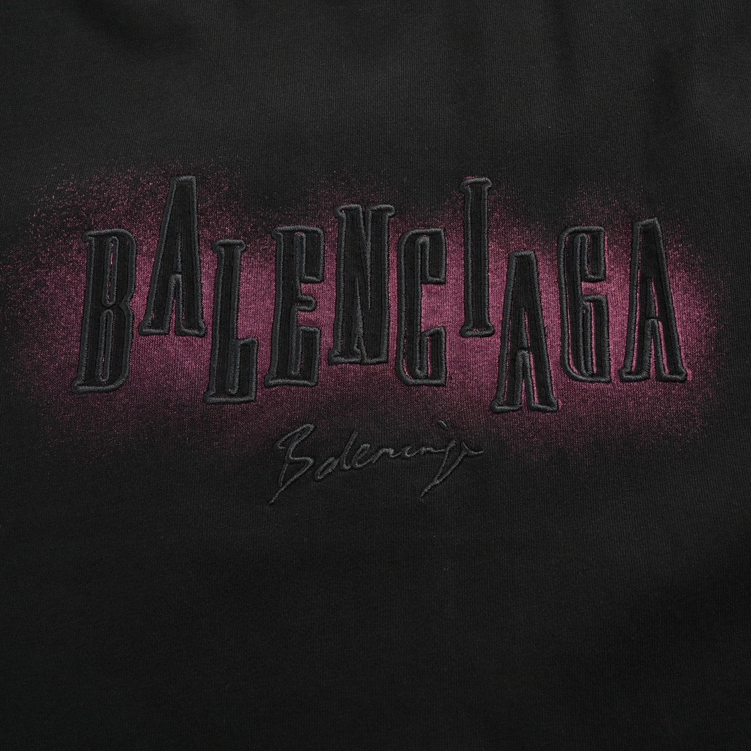 Ba*len*cia*ga neon graphic logo t-shirt