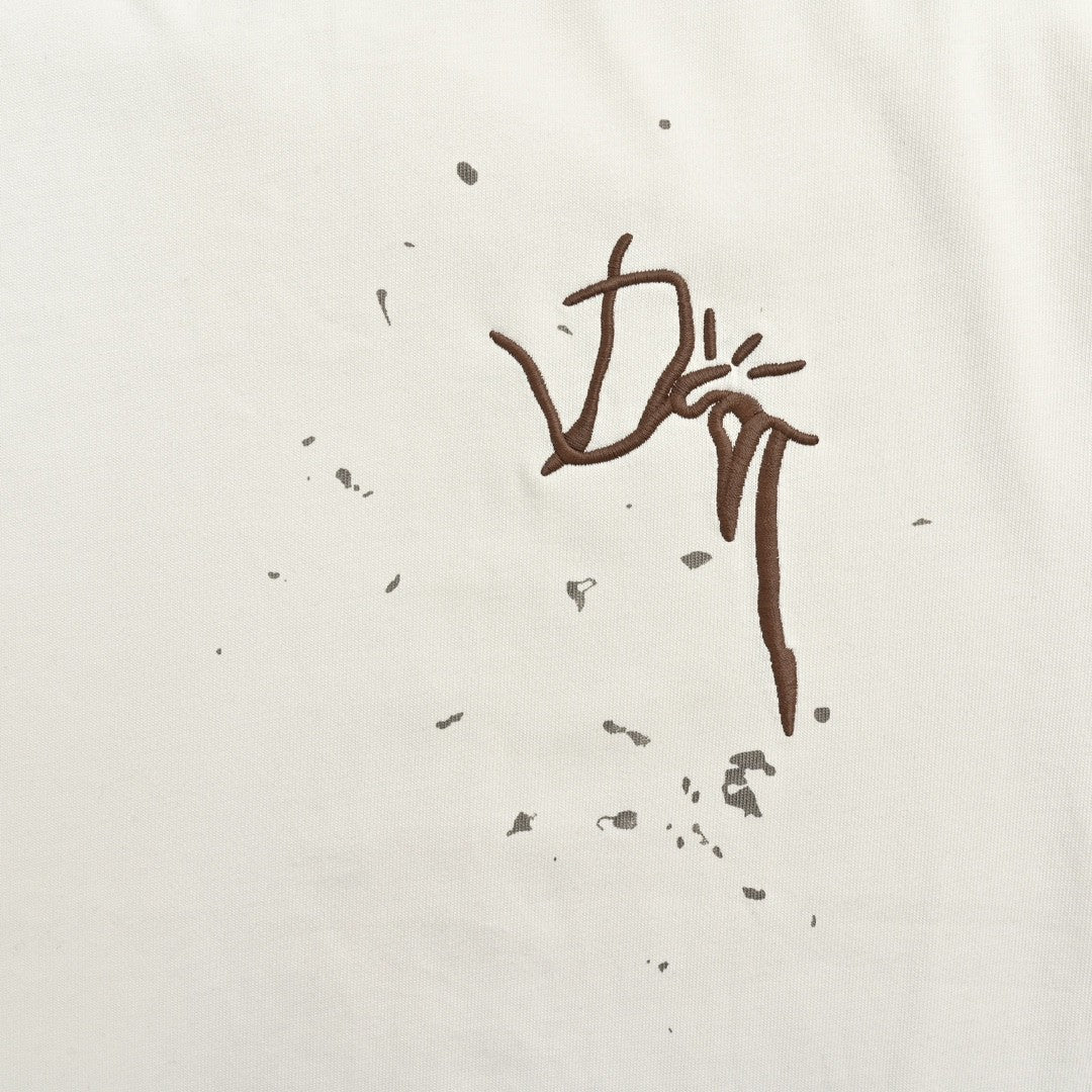 Dior Artistic Splatter T-Shirt (White)